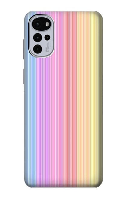 S3849 Colorful Vertical Colors Case For Motorola Moto G22