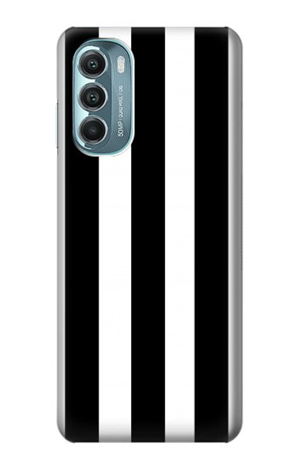 S2297 Black and White Vertical Stripes Case For Motorola Moto G Stylus 5G (2022)