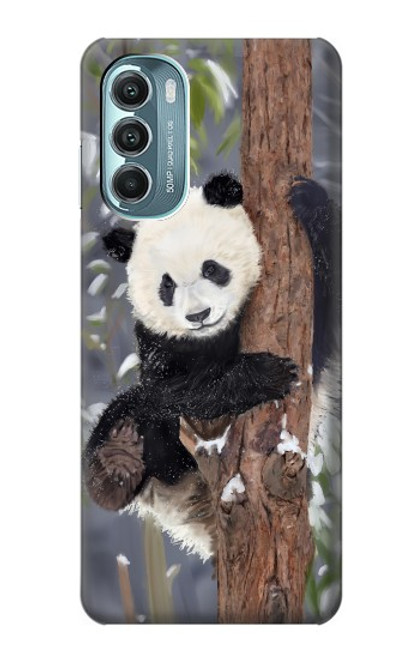 S3793 Cute Baby Panda Snow Painting Case For Motorola Moto G Stylus 5G (2022)