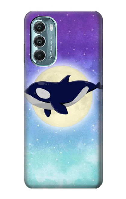 S3807 Killer Whale Orca Moon Pastel Fantasy Case For Motorola Moto G Stylus 5G (2022)