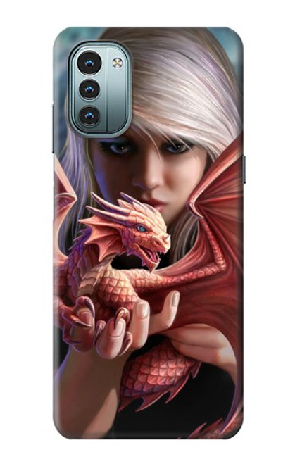 S1237 Baby Red Fire Dragon Case For Nokia G11, G21