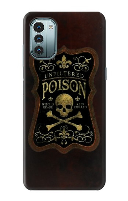 S2649 Unfiltered Poison Vintage Glass Bottle Case For Nokia G11, G21