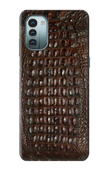 S2850 Brown Skin Alligator Graphic Printed Case For Nokia G11, G21