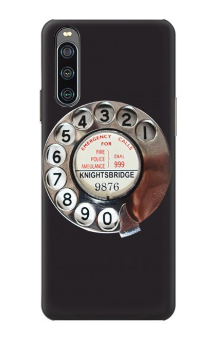S0059 Retro Rotary Phone Dial On Case For Sony Xperia 10 IV