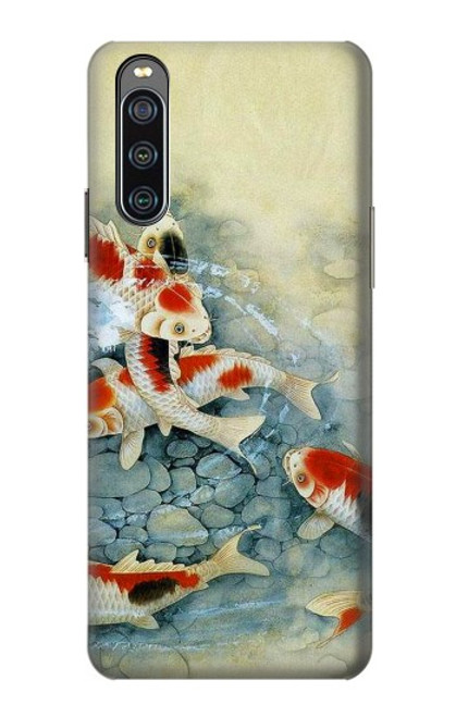 S1654 Koi Carp Fish Art Painting Case For Sony Xperia 10 IV