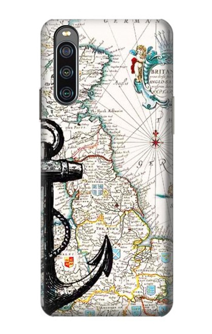 S1962 Nautical Chart Case For Sony Xperia 10 IV