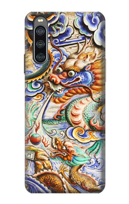 S2584 Traditional Chinese Dragon Art Case For Sony Xperia 10 IV