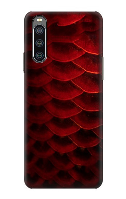 S2879 Red Arowana Fish Scale Case For Sony Xperia 10 IV