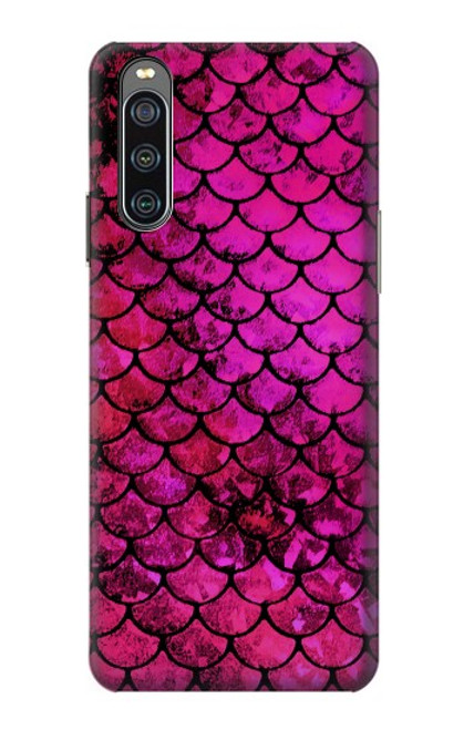 S3051 Pink Mermaid Fish Scale Case For Sony Xperia 10 IV