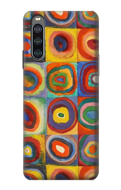 S3409 Squares Concentric Circles Case For Sony Xperia 10 IV