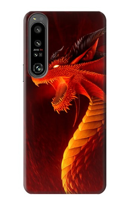 S0526 Red Dragon Case For Sony Xperia 1 IV