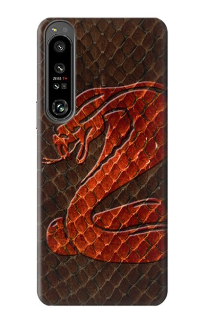 S0663 Cobra Snake Skin Case For Sony Xperia 1 IV