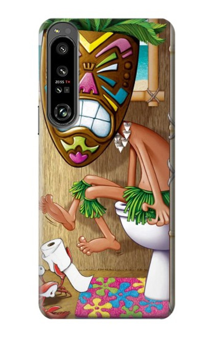 S1702 Tiki Man Toilet Case For Sony Xperia 1 IV