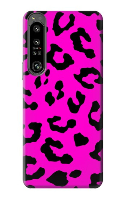 S1850 Pink Leopard Pattern Case For Sony Xperia 1 IV