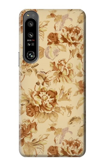 S2180 Flower Floral Vintage Pattern Case For Sony Xperia 1 IV