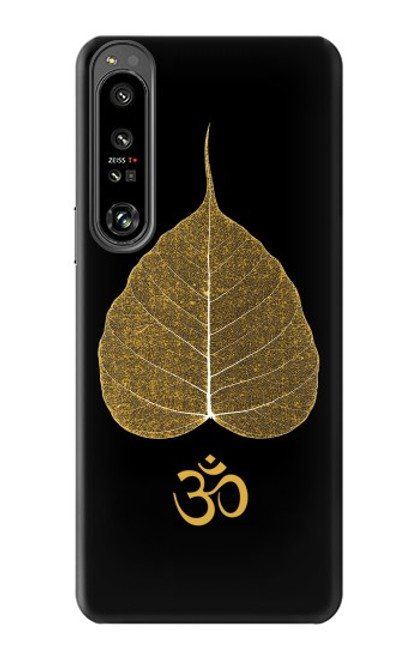 S2331 Gold Leaf Buddhist Om Symbol Case For Sony Xperia 1 IV
