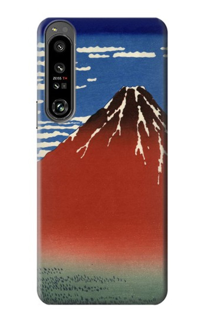 S2390 Katsushika Hokusai Red Fuji Case For Sony Xperia 1 IV