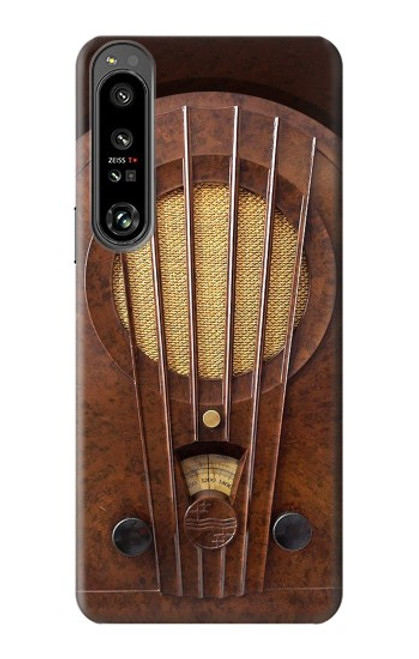 S2655 Vintage Bakelite Deco Radio Case For Sony Xperia 1 IV