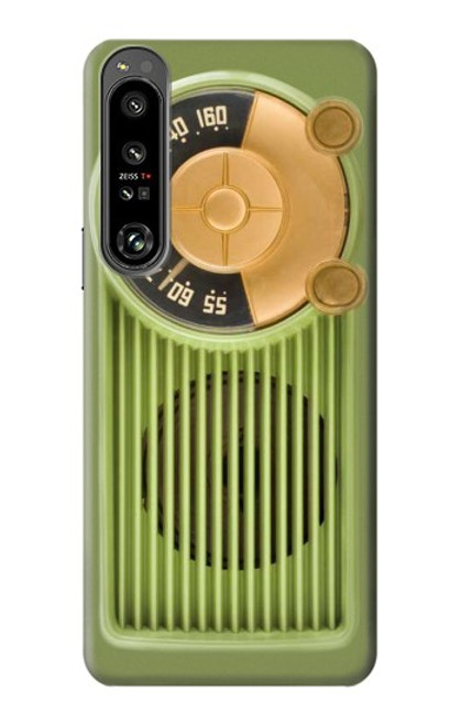 S2656 Vintage Bakelite Radio Green Case For Sony Xperia 1 IV