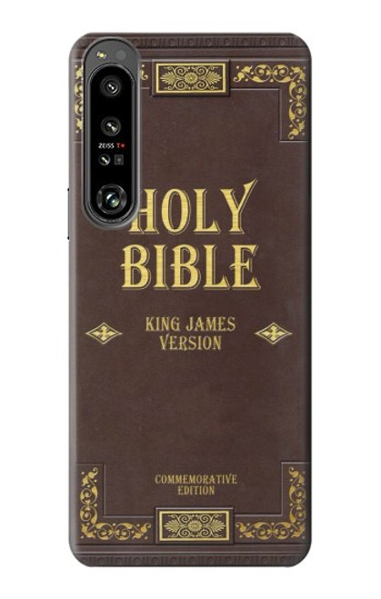 S2889 Holy Bible Cover King James Version Case For Sony Xperia 1 IV