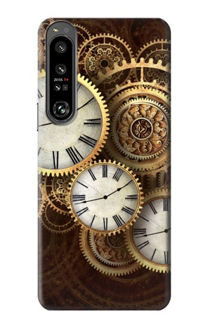 S3172 Gold Clock Live Case For Sony Xperia 1 IV