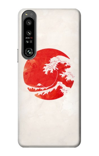 S3237 Waves Japan Flag Case For Sony Xperia 1 IV
