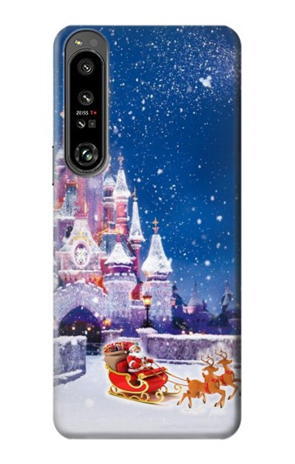 S3282 Santa Xmas Castle Case For Sony Xperia 1 IV