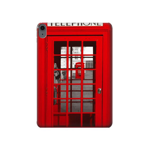 S0058 British Red Telephone Box Hard Case For iPad Air (2020, 2022), Air 11 (2024,2025,2026), Pro 11 (2022)
