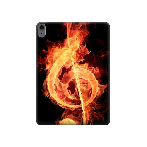 S0493 Music Note Burn Hard Case For iPad Air (2022, 2020), Air 11 (2024), Pro 11 (2022)