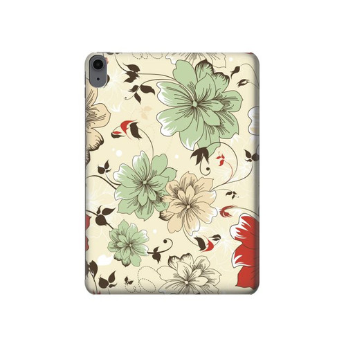 S2179 Flower Floral Vintage Art Pattern Hard Case For iPad Air (2020, 2022), Air 11 (2024,2025,2026), Pro 11 (2022)