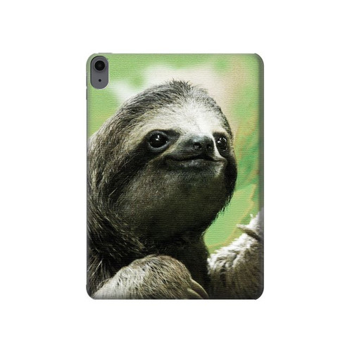 S2708 Smiling Sloth Hard Case For iPad Air (2020, 2022), Air 11 (2024,2025,2026), Pro 11 (2022)