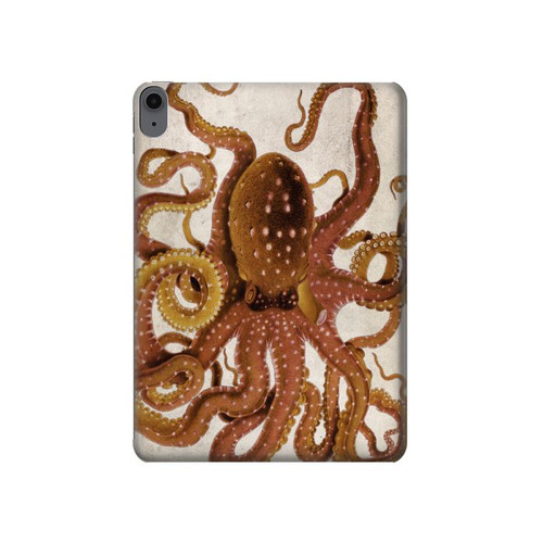 S2801 Vintage Octopus Hard Case For iPad Air (2022,2020, 4th, 5th), iPad Pro 11 (2022, 6th)