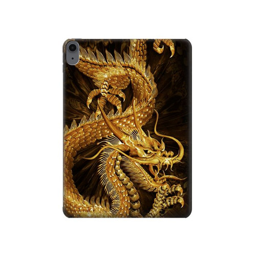 S2804 Chinese Gold Dragon Printed Hard Case For iPad Air (2020, 2022), Air 11 (2024,2025,2026), Pro 11 (2022)