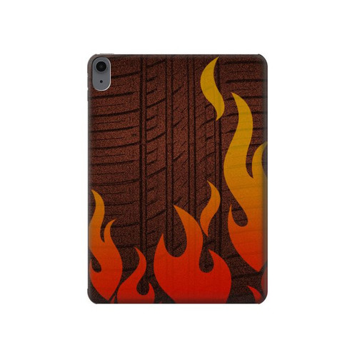 S2988 Rally Car Tire Fire Hard Case For iPad Air (2022, 2020), Air 11 (2024,2025), Pro 11 (2022)