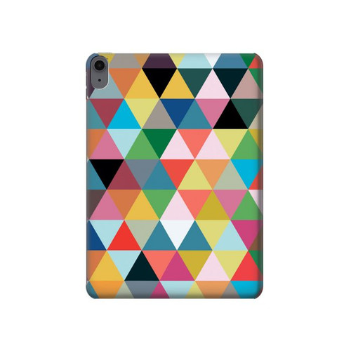 S3049 Triangles Vibrant Colors Hard Case For iPad Air (2022,2020, 4th, 5th), iPad Pro 11 (2022, 6th)