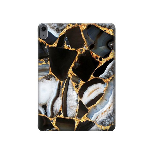 S3419 Gold Marble Graphic Print Hard Case For iPad Air (2020, 2022), Air 11 (2024,2025,2026), Pro 11 (2022)