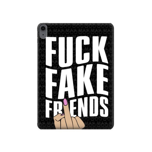 S3598 Middle Finger Fuck Fake Friend Hard Case For iPad Air (2022,2020, 4th, 5th), iPad Pro 11 (2022, 6th)