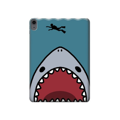 S3825 Cartoon Shark Sea Diving Hard Case For iPad Air (2020, 2022), Air 11 (2024,2025,2026), Pro 11 (2022)