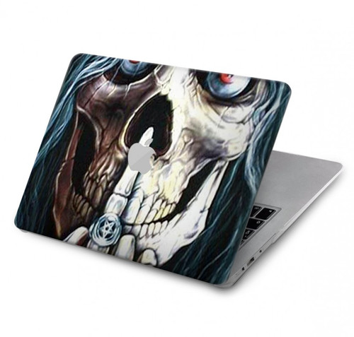 S0222 Skull Pentagram Hard Case For MacBook Air 13″ (2022,2024) - A2681, A3113