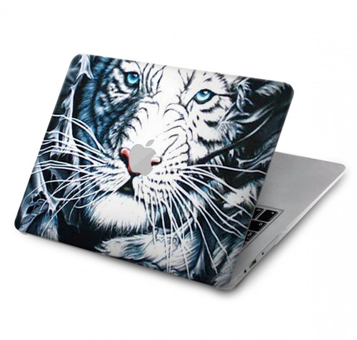 S0265 White Tiger Hard Case For MacBook Air 13″ (2022,2024) - A2681, A3113