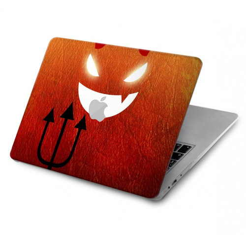 S2454 Red Cute Little Devil Cartoon Hard Case For MacBook Air 13″ (2022,2025) - A2681, A3113, A3240