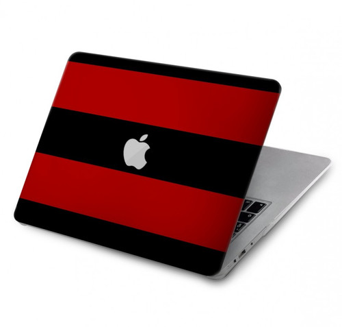 S2638 Black and Red Striped Hard Case For MacBook Air 13″ (2022,2024) - A2681, A3113