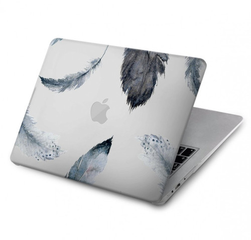 S3085 Feather Paint Pattern Hard Case For MacBook Air 13″ (2022,2024) - A2681, A3113