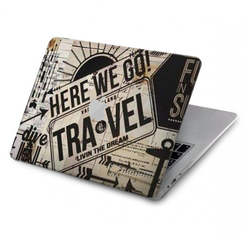 S3441 Vintage Travel Hard Case For MacBook Air 13″ (2022,2024) - A2681, A3113