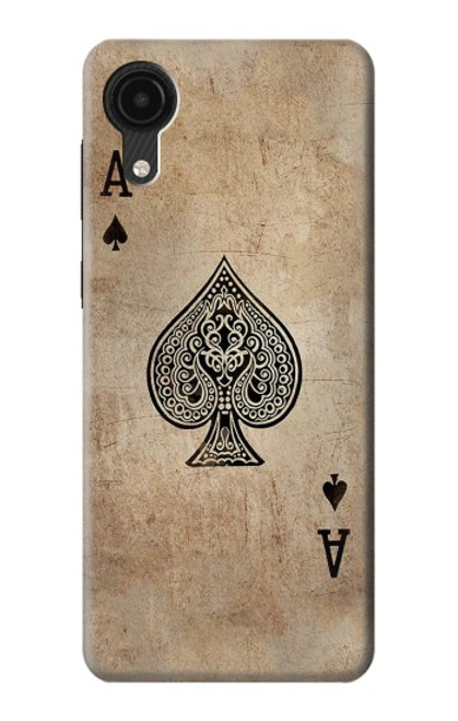 S2928 Vintage Spades Ace Card Case For Samsung Galaxy A03 Core