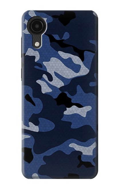 S2959 Navy Blue Camo Camouflage Case For Samsung Galaxy A03 Core