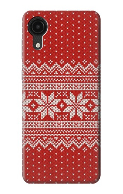 S3384 Winter Seamless Knitting Pattern Case For Samsung Galaxy A03 Core