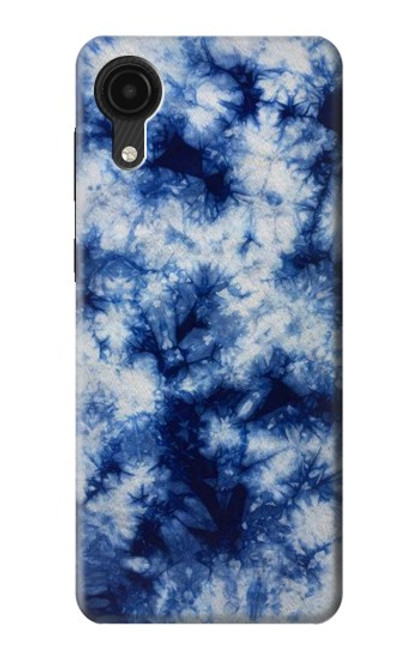 S3439 Fabric Indigo Tie Dye Case For Samsung Galaxy A03 Core