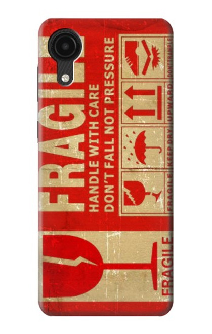 S3552 Vintage Fragile Label Art Case For Samsung Galaxy A03 Core