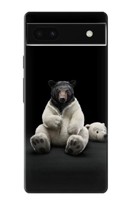 S0878 Black Bear Case For Google Pixel 6a
